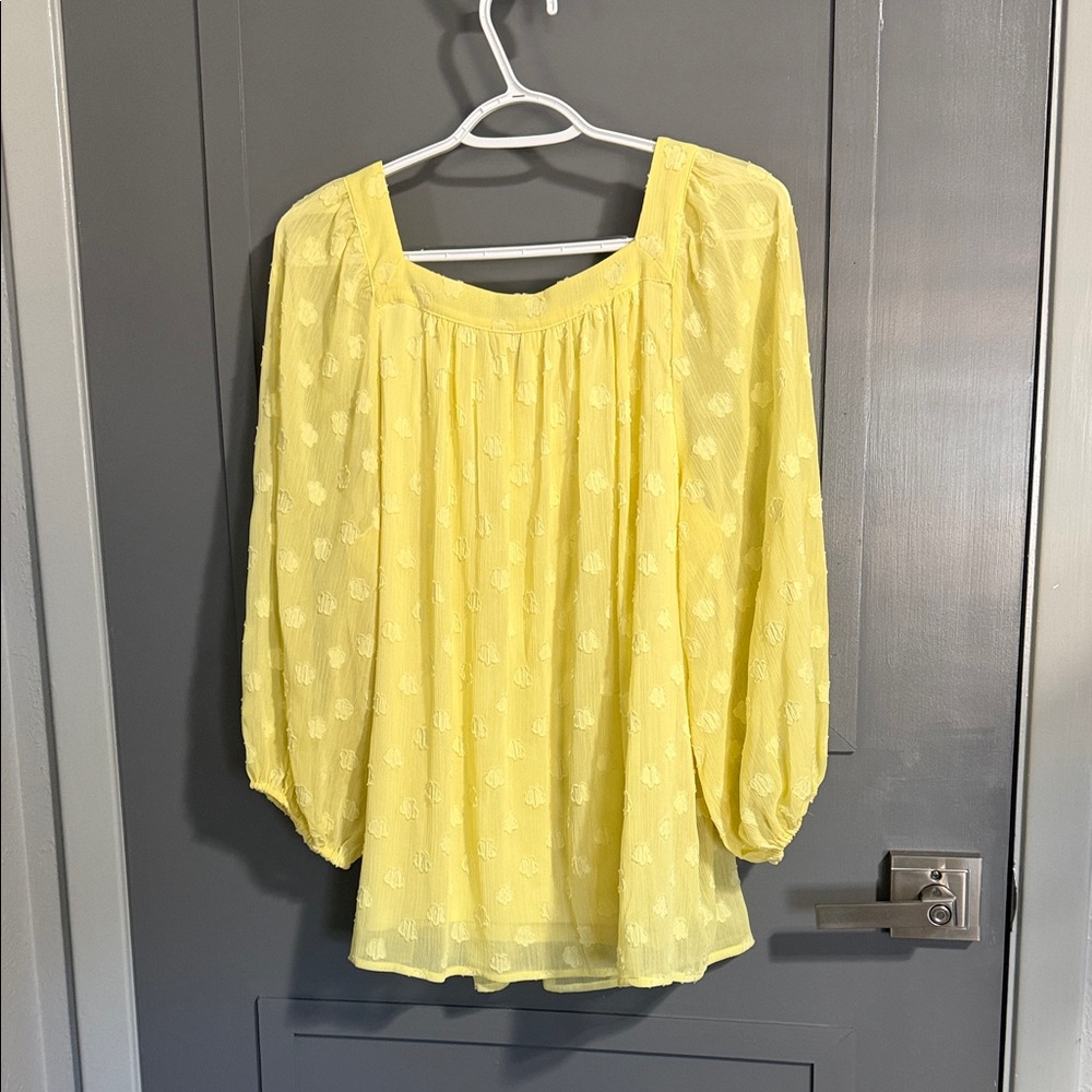 LC Lauren Conrad Yellow Blouse - Picture 5 of 5